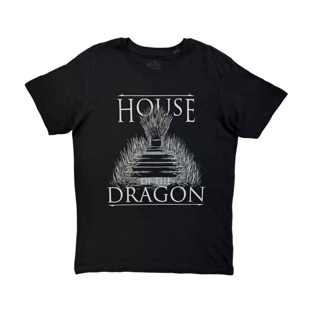 House Of The Dragon Unisex Adult Iron Throne T-Shirt / Black